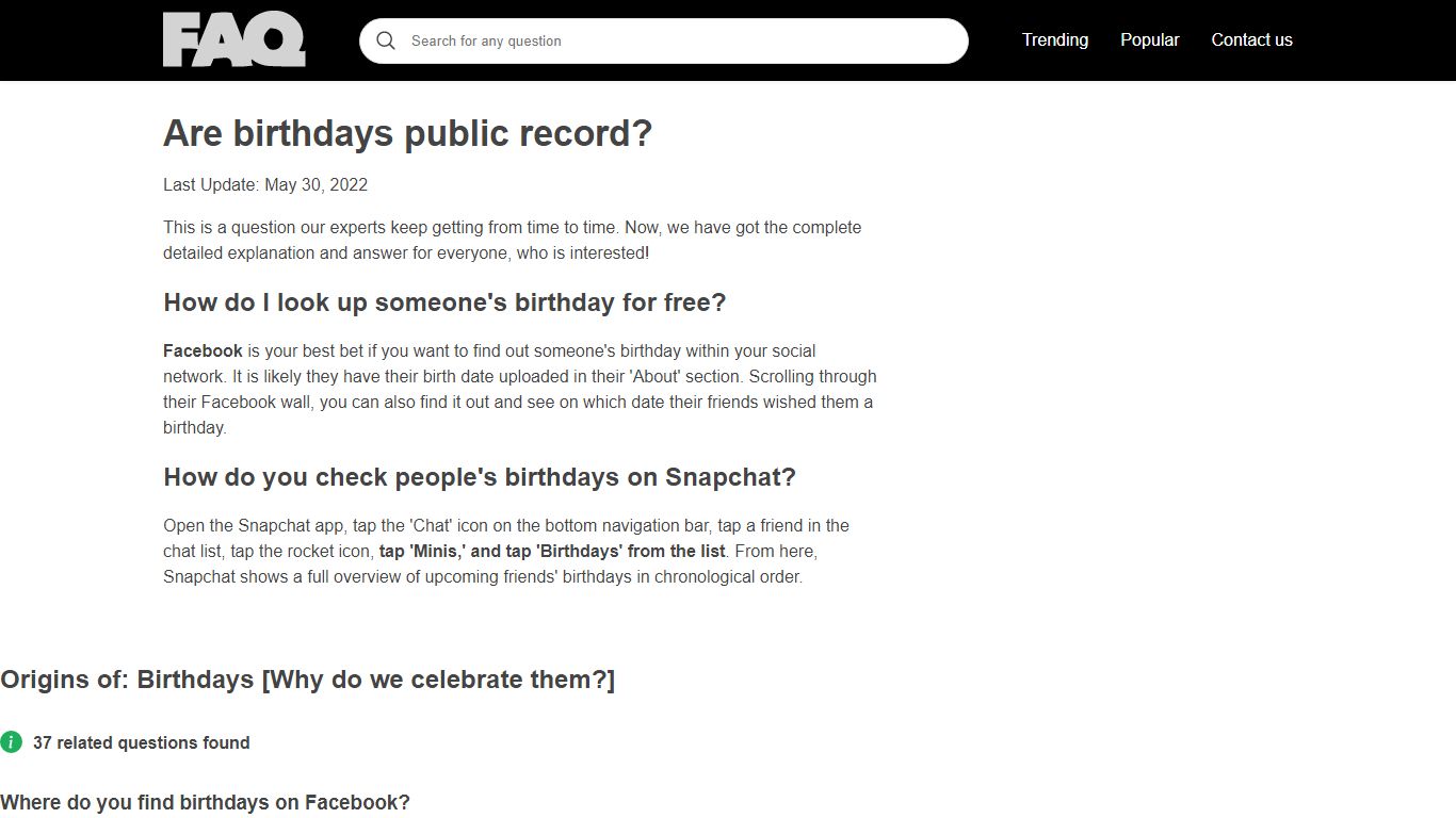 Are birthdays public record? Explained by FAQ Blog